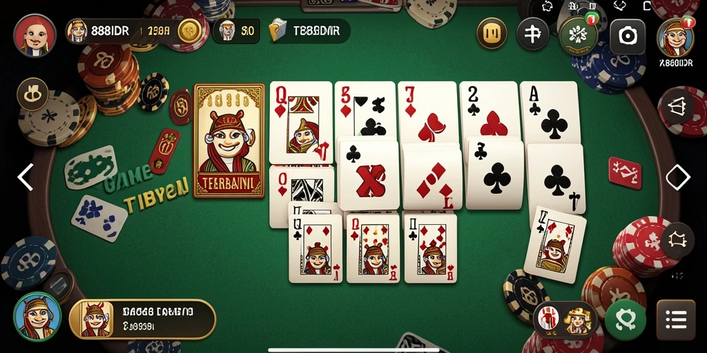 Screenshot gameplay menunjukkan keseruan bermain Domino di 888IDR.