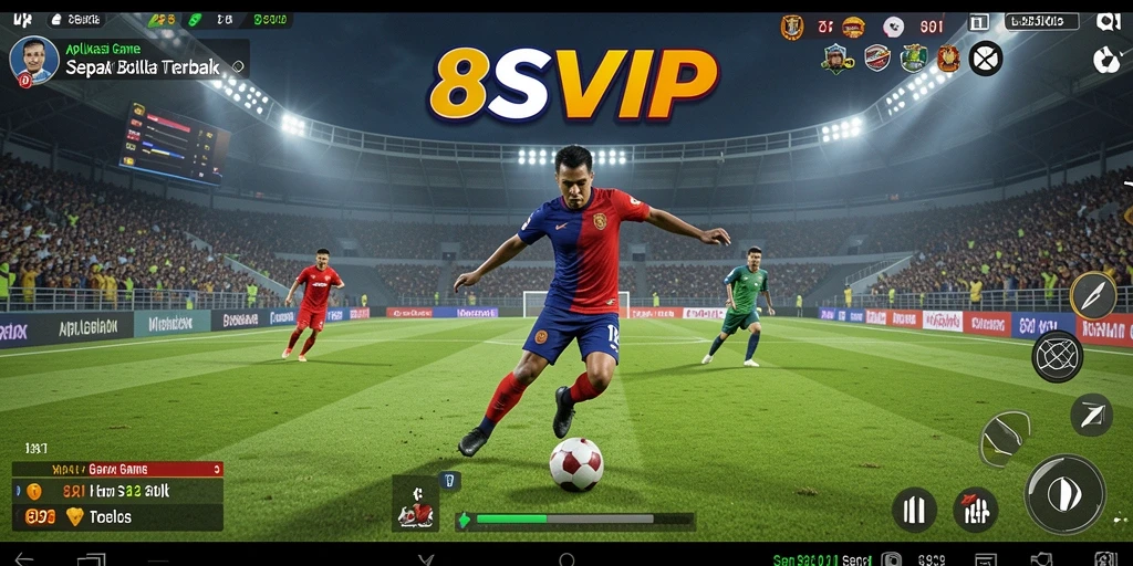 Tampilan gameplay <strong>8SVIP</strong> yang mendebarkan dengan aksi sepak bola intens.