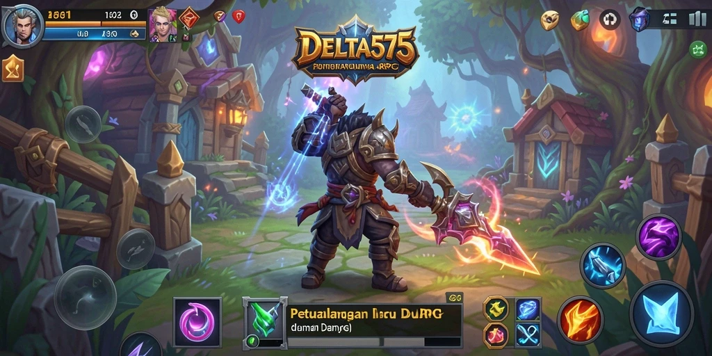 Tampilan gameplay seru dalam dunia ARPG DELTA575.