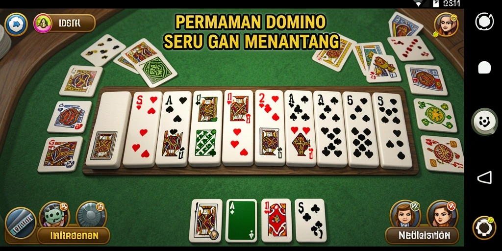 Screenshot gameplay DKK yang menunjukkan momen seru permainan domino.