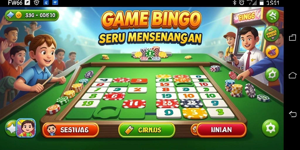 Tampilan gameplay Bingo yang seru dan interaktif di FW66.