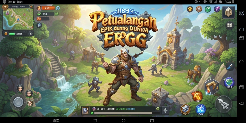 Tangkapan layar gameplay H89 menampilkan aksi seru dalam pertempuran RPG.