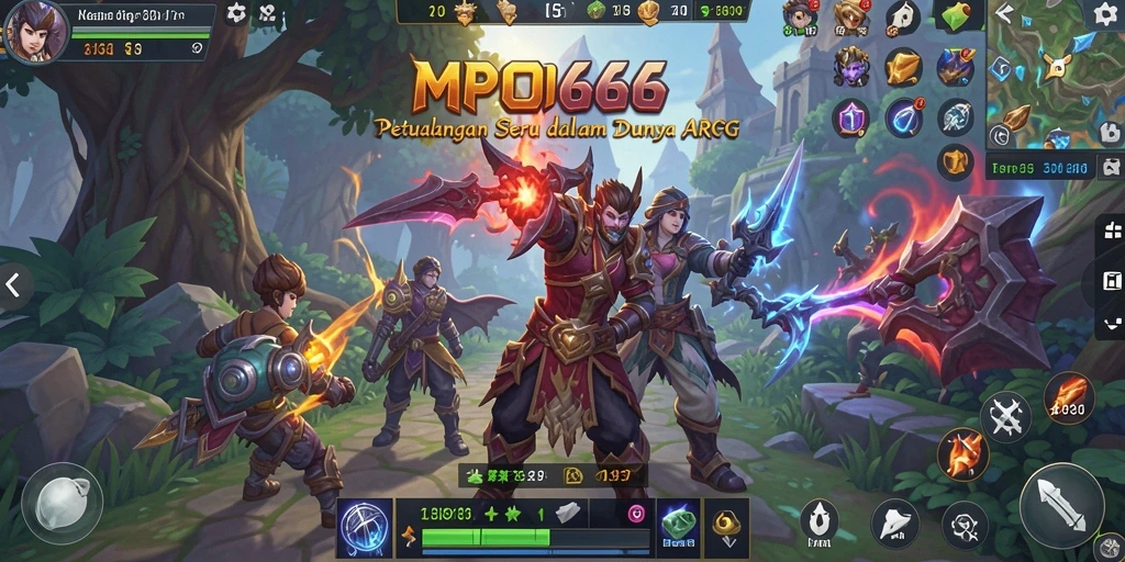 Tampilan gameplay ARPG MPO666 yang mendebarkan dan penuh aksi.