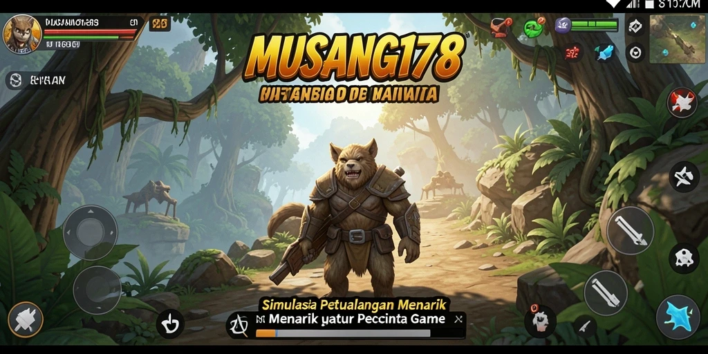 Tangkapan layar menunjukkan gameplay seru MUSANG178.