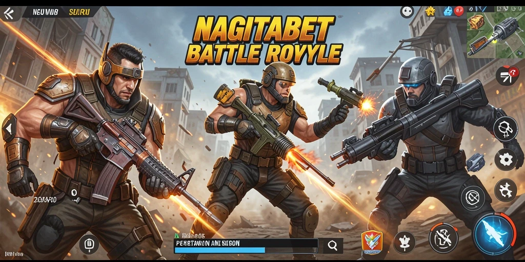 Screenshot gameplay NAGITABET dengan aksi seru di medan perang.