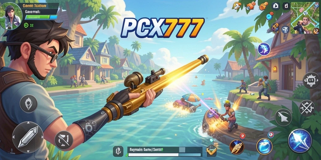 Tampilan gameplay menarik dari PCX777 yang santai dan menghibur.