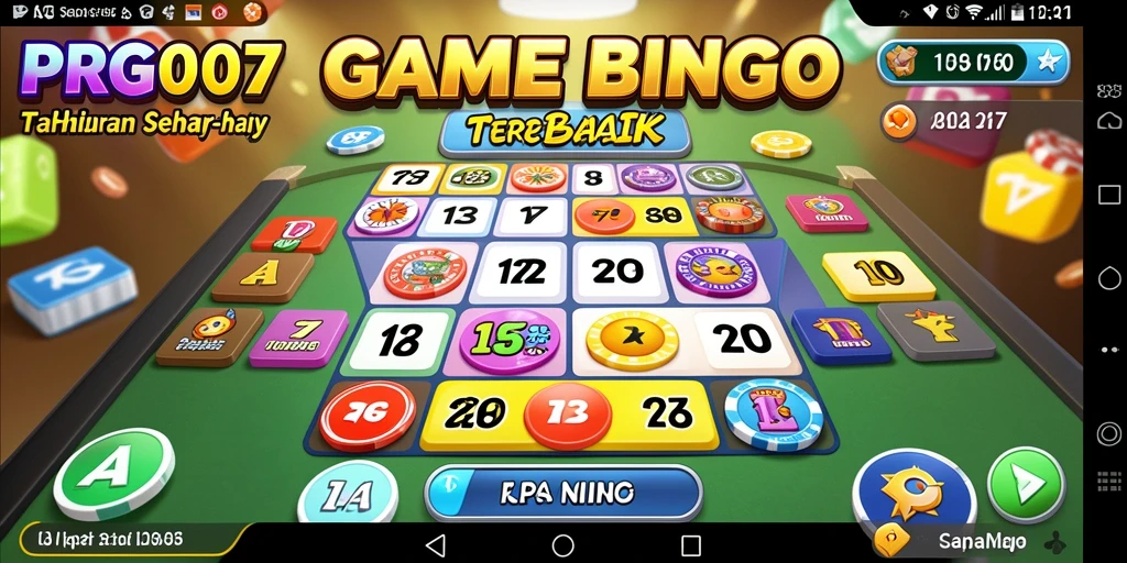Tampilan seru gameplay Bingo PRG007 yang penuh warna.