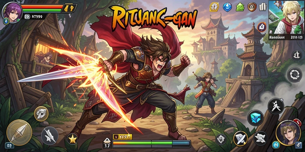 Gameplay seru dengan karakter anime favorit dan petualangan menegangkan.