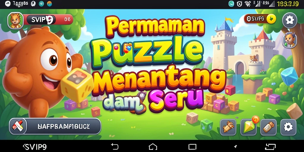 Tampilan gameplay SVIP9 yang menantang dengan berbagai teka-teki menarik.