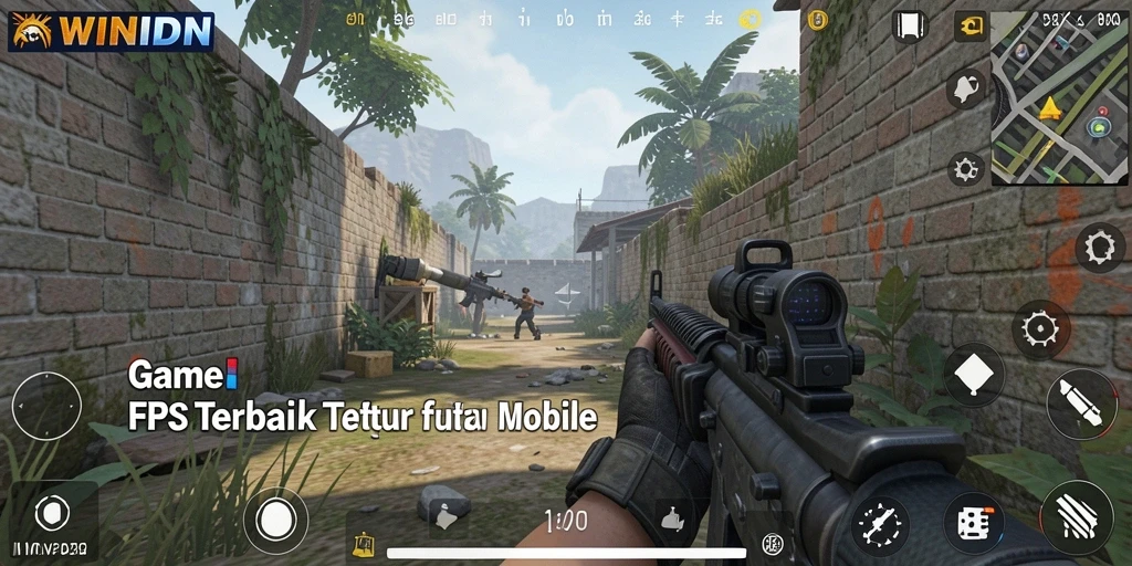 Tangkapan layar gameplay <strong>WINIDN</strong> yang menunjukkan aksi tembak-menembak seru.