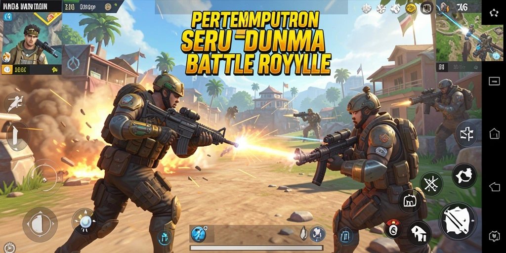Tampilan gameplay ZK6 yang menegangkan dalam pertempuran Battle Royale.